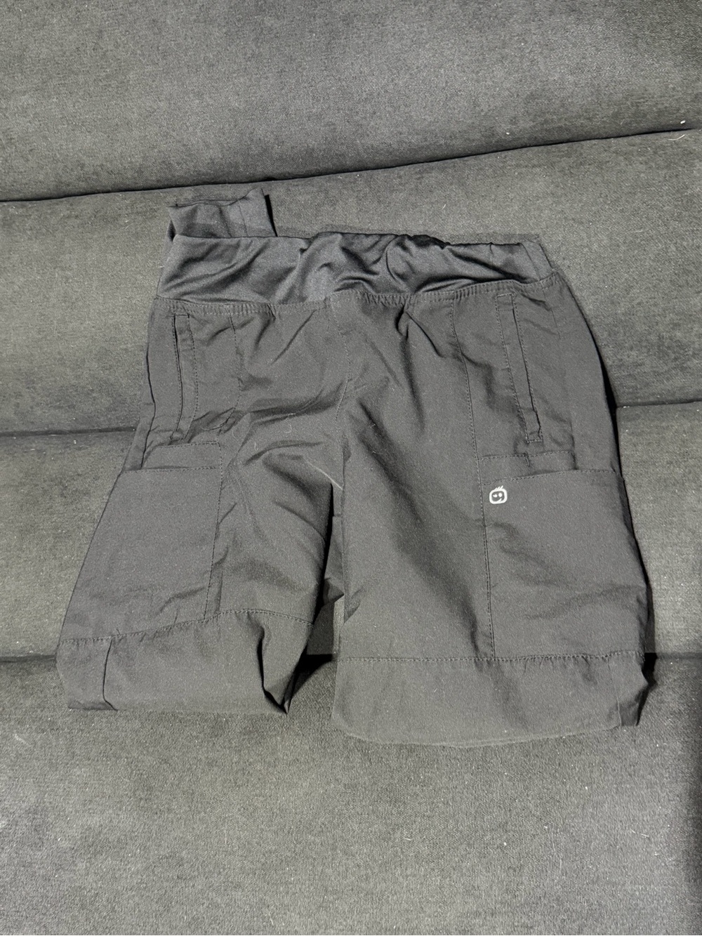 Black Active Pocket Shorts